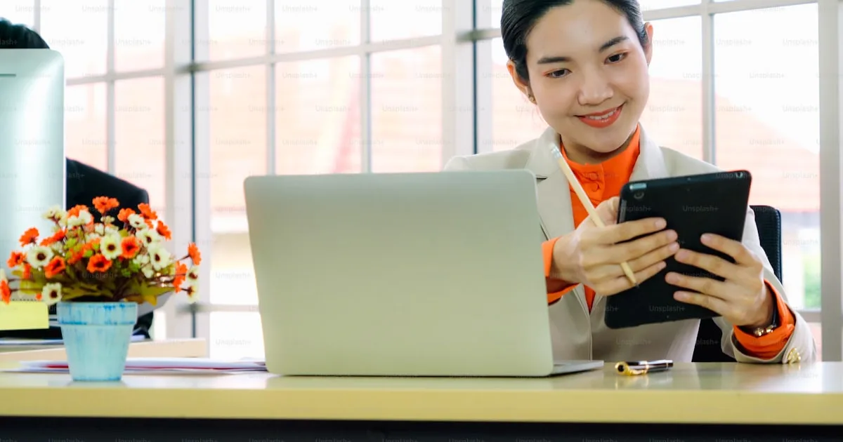 Filipino virtual assistant working on ecommerce tasks from a modern home office in the Philippines